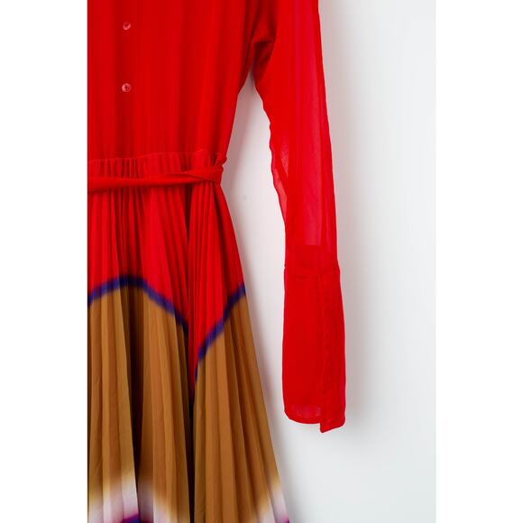 Thebe Magugu Gradient Pleated Chiffon Dress - Picture 9 of 14